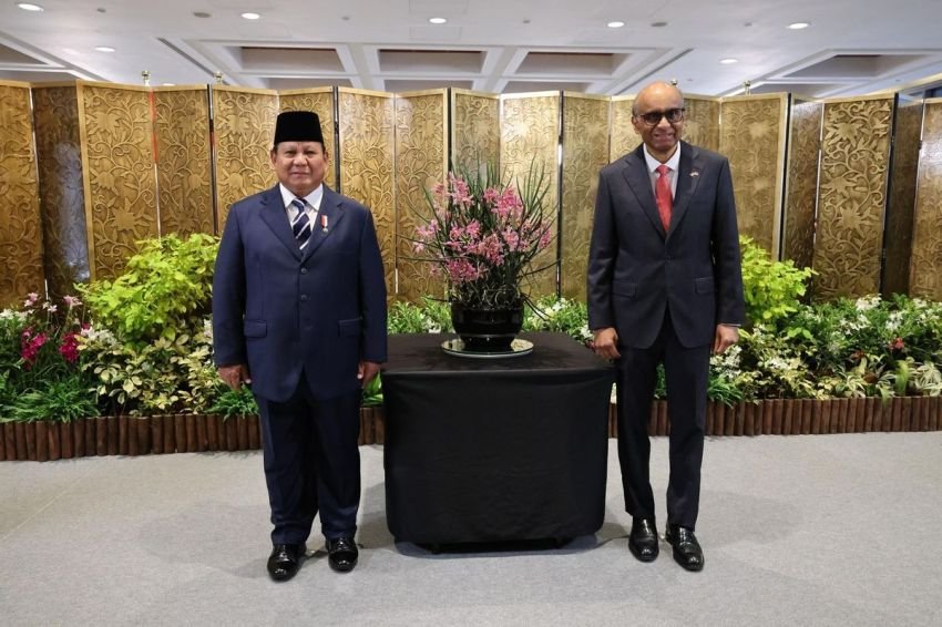 Berkunjung ke Singapura, Prabowo Beri Nama Anggrek dengan Nama Ibunya