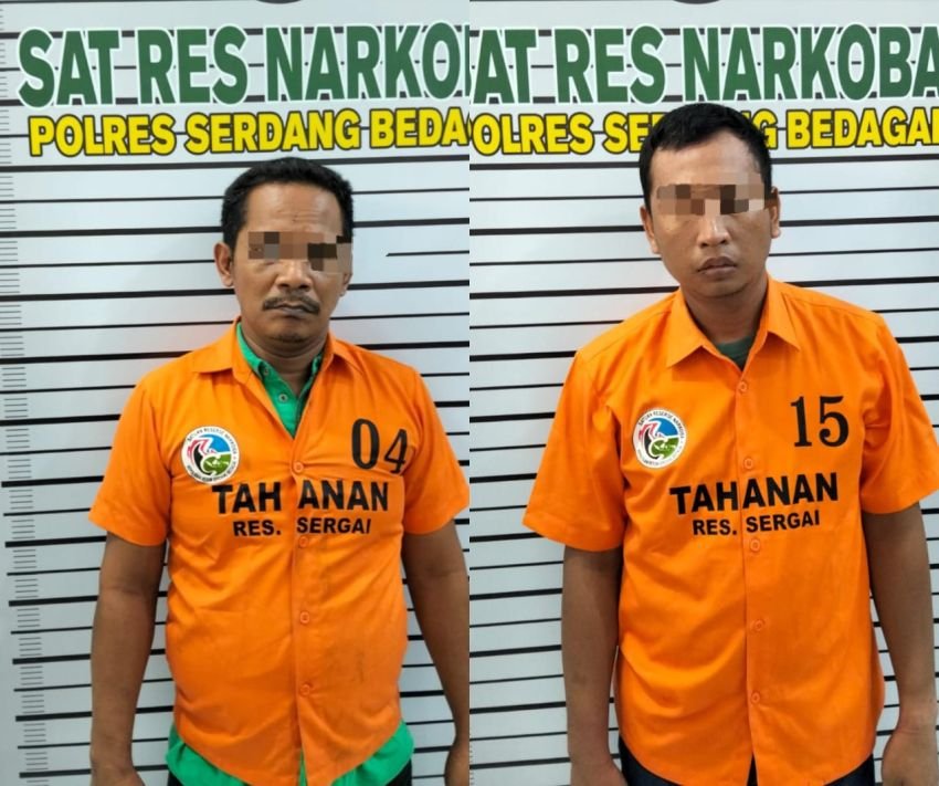 Operasi Antik 2025, Satresnarkoba Polres Sergai Ringkus Dua Pengedar Sabu di Seirampah
