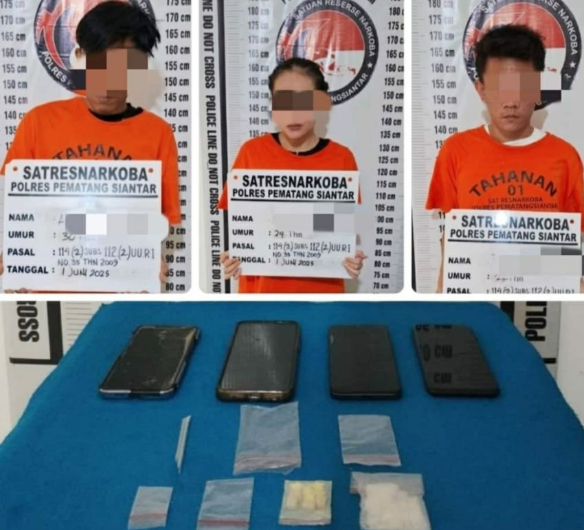 Penggerebekan di Perumahan DL Sitorus, 3 Pelaku Narkoba Ditangkap