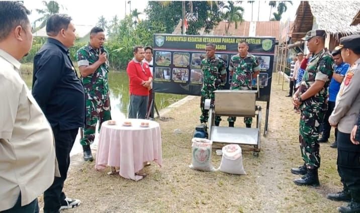 Inovatif ! Kodim 0108/Agara Ubah Jerami Jadi Pakan Ternak