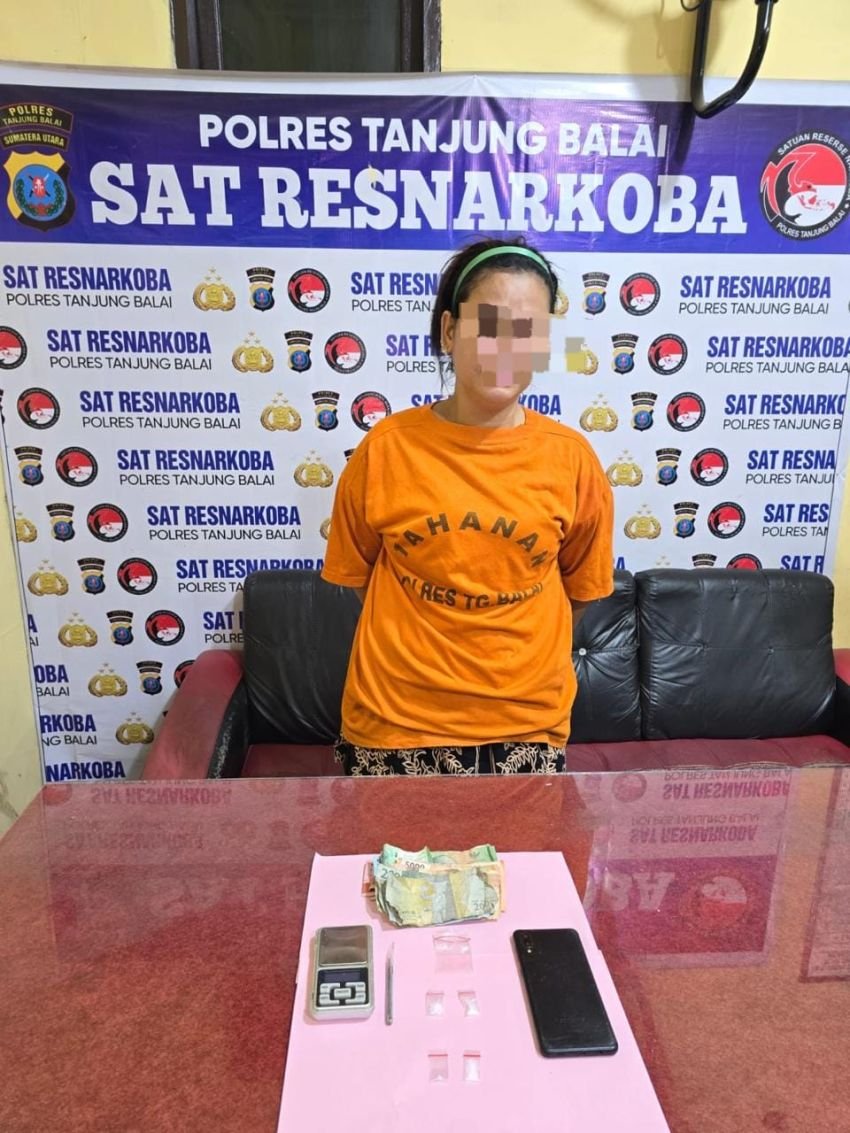 Polres Tanjungbalai Tangkap Perempuan Pengedar Sabu