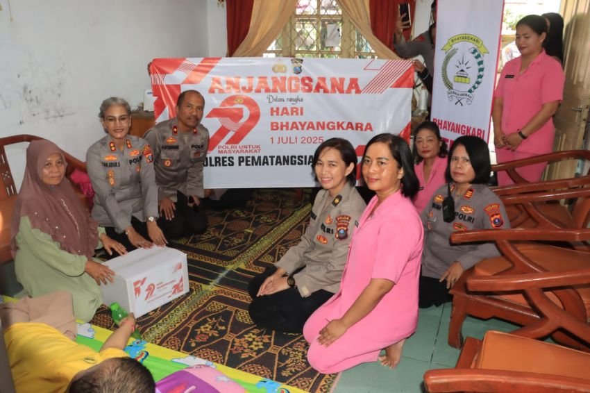 Sambut Hari Bhayangkara ke 79, Polres Pematangsiantar Gelar Anjangsana