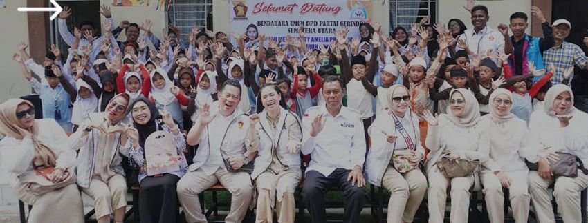 Beri Semangat Generasi Muda, Partai Gerindra Sumut Kunjungi Yayasan Salam Al Rifal Deliserdang