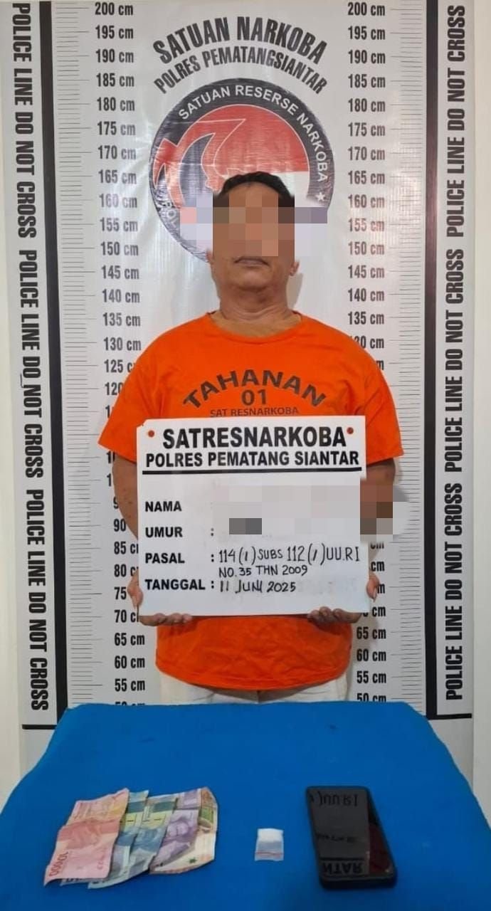 Miliki Sabu 1,32 Gram, Seorang Pria Diringkus Polisi di Pematangsiantar
