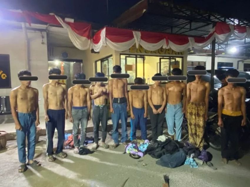 Tawuran Antar Kelompok di Kabanjahe, Polres Tanah Karo Amankan 10 Remaja