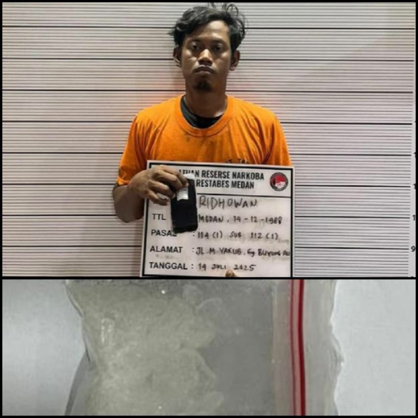 Nekat Jual Sabu, Seorang Sopir Angkot Diciduk Polrestabes Medan