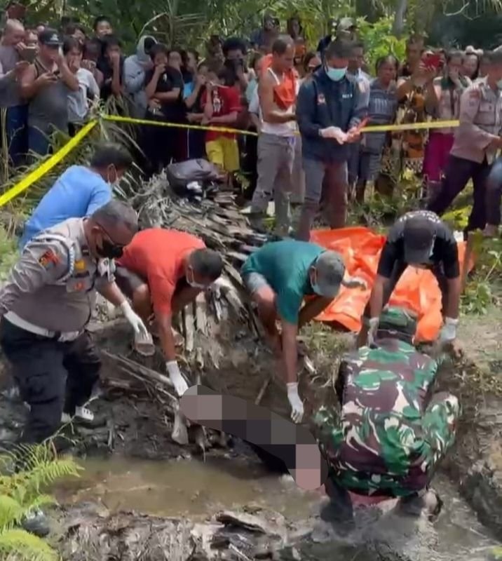 Manullang Ditemukan Tewas di Kubangan Tepi Jalan, Warga Tanjungharapan Heboh