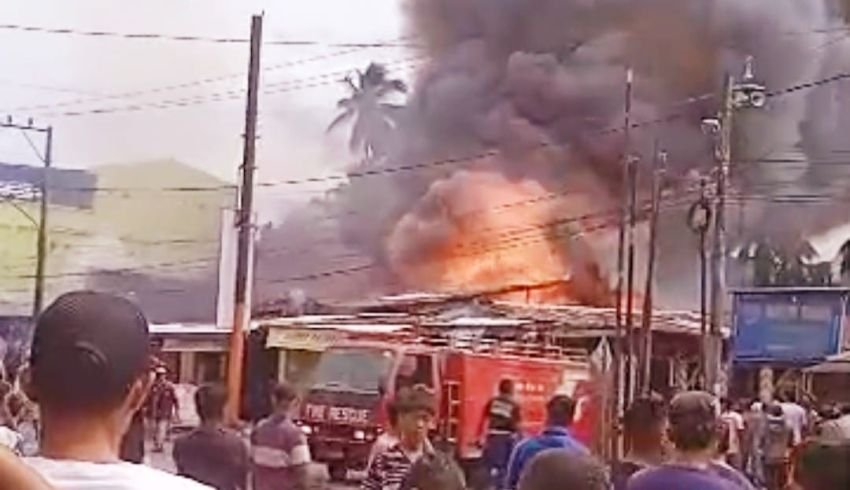 1 Rumah dan 5 Kios Terbakar di Sigiring-Giring Padangsidimpuan