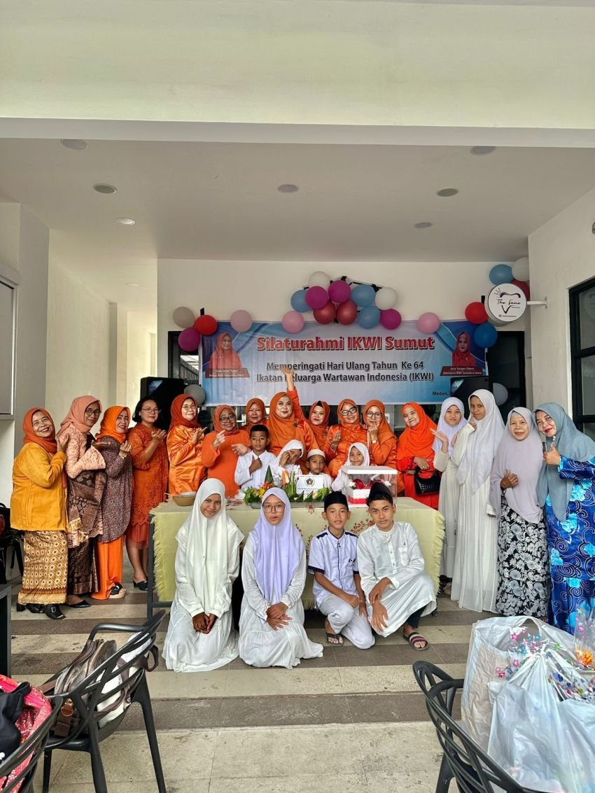 Hangat dan Penuh Kasih, HUT ke-64 IKWI Sumut Dirayakan Bersama Anak Yatim