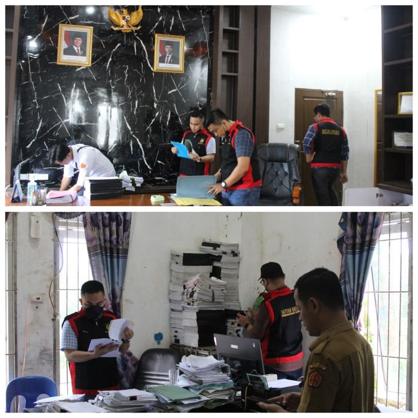 Tim Jaksa Kejari Gunungsitoli Geledah Ruangan Kadis, Sekdis dan Arsip Dinkes Nias Barat