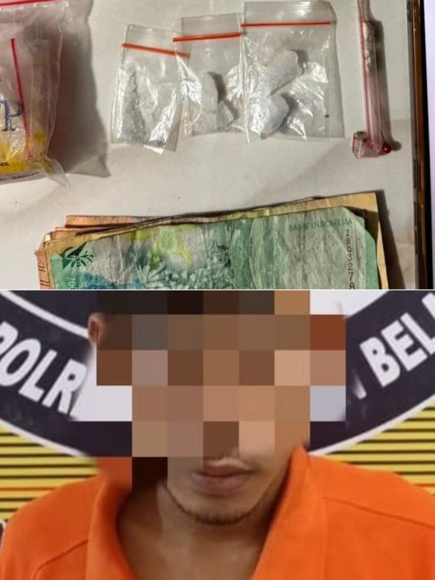 Polres Belawan Ringkus Pengedar Sabu di Medan Marelan