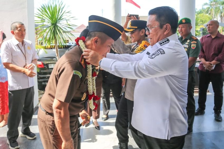 Wali Kota Bersama Forkopimda Sambut Kajari Pematangsiantar Erwin Purba