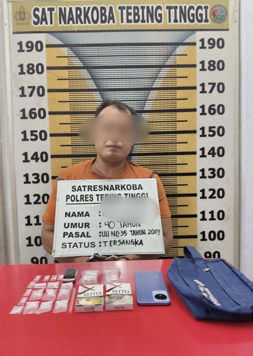 Polisi Gagalkan Peredaran Narkotika di Sipispis Sergai, Seorang Pria Diringkus
