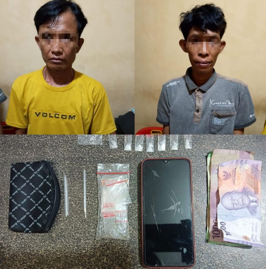 Polisi Ringkus Dua Pengedar Sabu saat Duduk Santai di Rumah