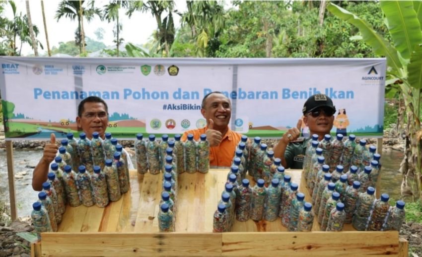 Peduli Bumi, PTAR Sumbang 10 Ribu Botol Ecobrik