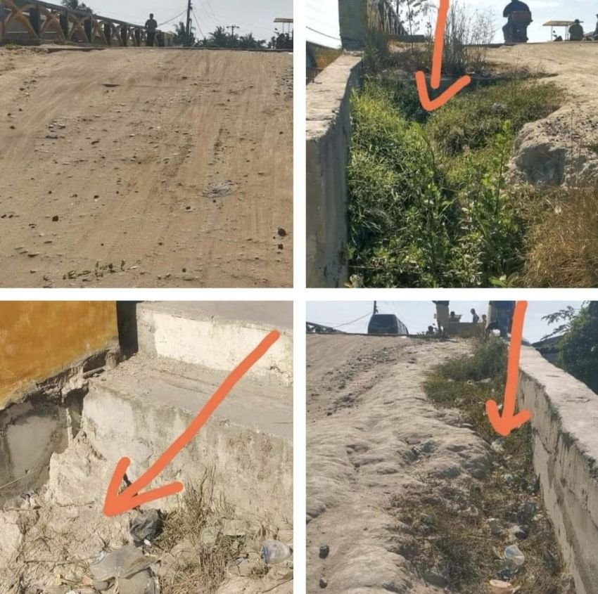 Terjal dan Licin, Warga Keluhkan Akses Jembatan Baru di Desa Kayu Besar Bandar Khalipah