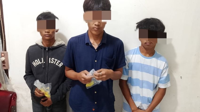 Tiga Remaja di Siantar Diamankan Saat Asyik Menghirup Lem Goat
