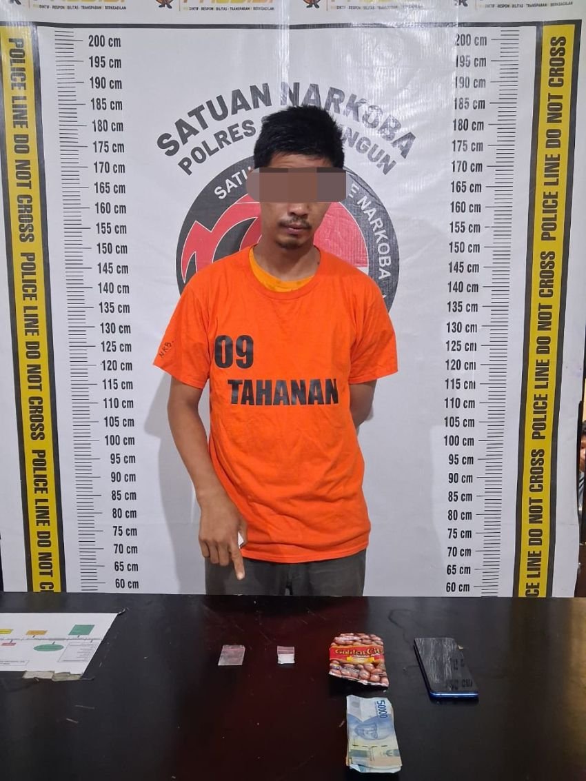 Penjual Narkoba di Simalungun Ditangkap Saat Tunggu Pembeli