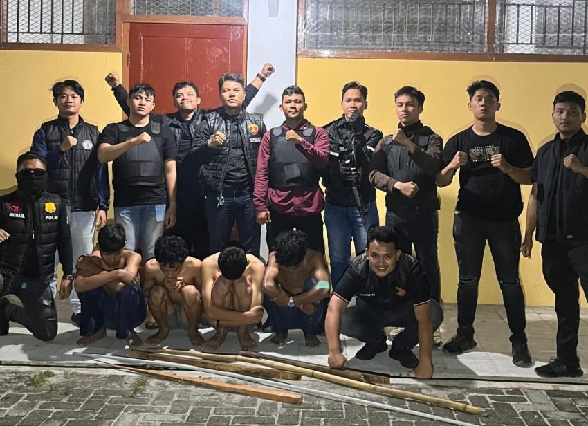 Timsus Polres Pematangsiantar Gagalkan Tawuran, 4 Remaja Diamankan