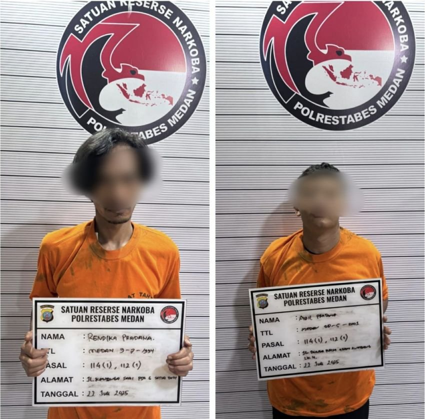 Satres Narkoba Ringkus 2 Terduga Pengedar Sabu di Medan Selayang
