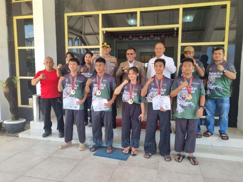 Bupati Tapteng dan Kapolres Sambut Atlet Pencak Silat Peraih Emas Kejuaraan 2 nd Internasional