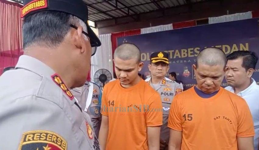 Polrestabes Medan Ringkus Paman dan Keponakan Bandar Narkoba
