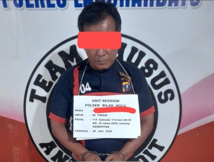 Polsek Bilah Hulu Tangkap Terduga Pengedar Sabu di Gunung Selamat
