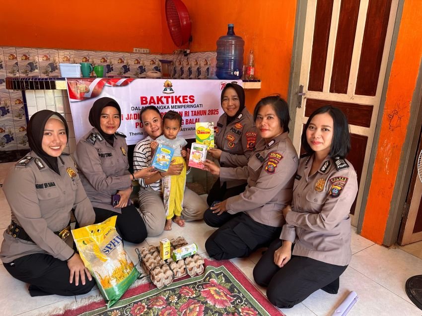 Peringati Hari Jadi ke-77 Polwan, Polres Tanjungbalai Gelar Baksos dan Bakti Kesehatan