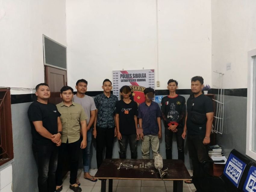 Maling Knalpot Mobil Dinas di Kantor Pos Sibolga Diserahkan ke Polisi