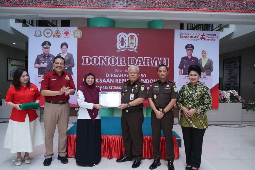 Sambut Hari Lahir Kejaksaan RI Ke-80, Kejati Sumut Gelar Donor Darah