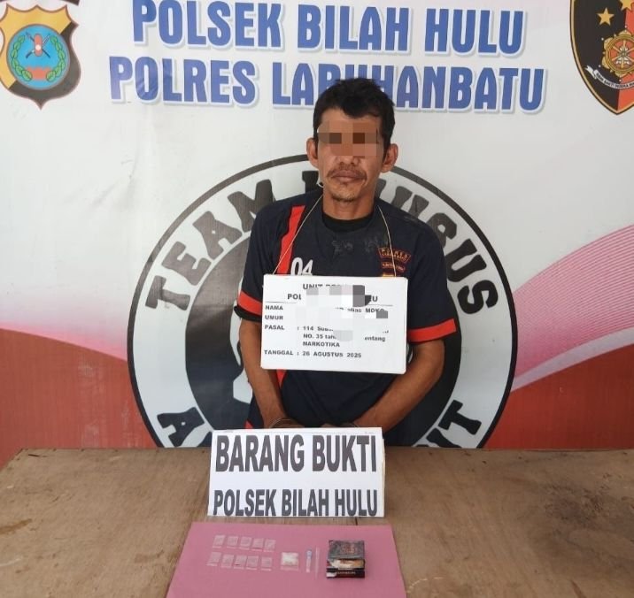 Karyawan BUMN Ditangkap Diduga Terlibat Peredaran Narkoba di Labuhanbatu