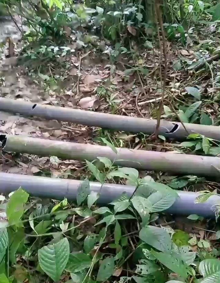 Pipa Air Minum di Bah Butong II Dirusak Orang Tak Bertanggungjawab