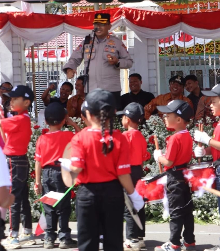 Pawai Anak Sambut HUT ke-80 RI, Kota Kabanjahe Semarak