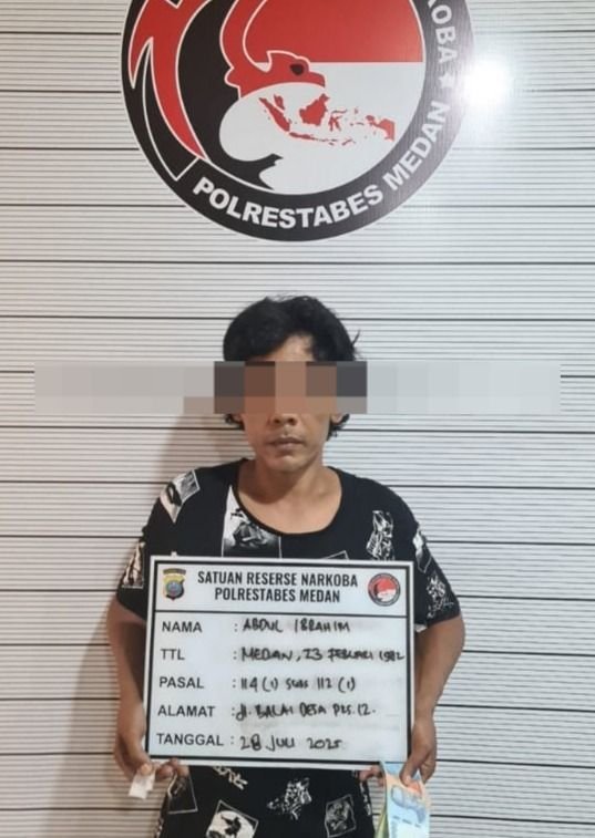 Satres Narkoba Bekuk Pengedar Sabu di Patumbak