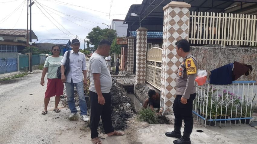 Respon Keluhan Warga, Polsek Siantar Utara Himbau Pokmas Terkait Galian Drainase