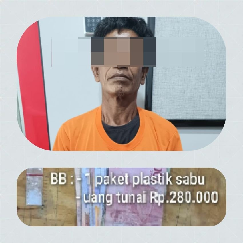 Satres Narkoba Polrestabes Medan Ciduk Pria Terduga Pengedar Sabu