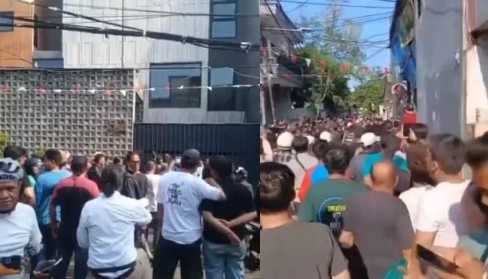 Rumah Anggota DPR Ahmad Sahroni Digeruduk Massa