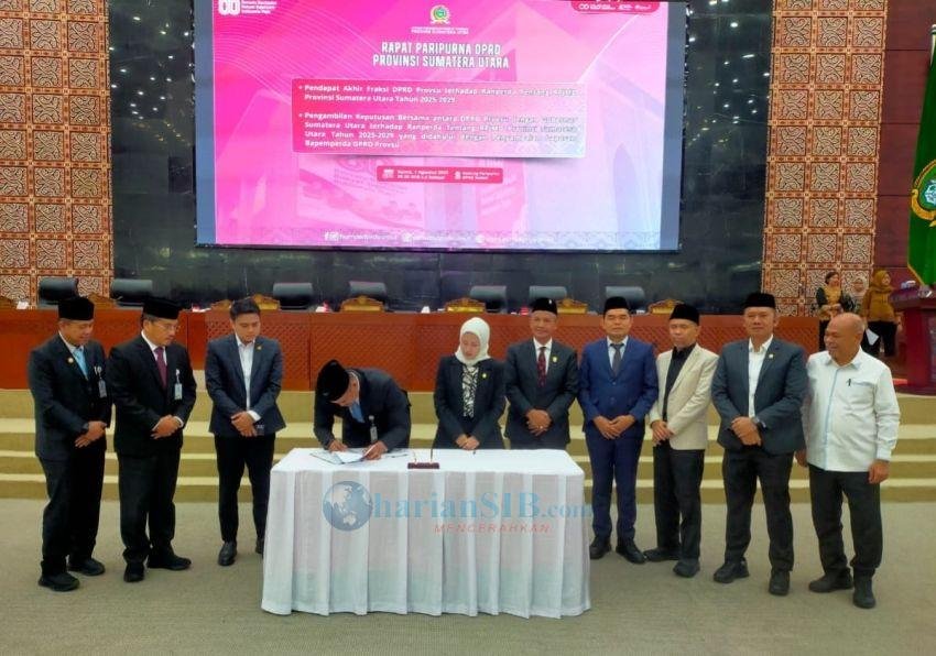 DPRD SU dan Gubernur Sumut Sahkan Ranperda  RPJMD 2025-2029 Jadi Perda
