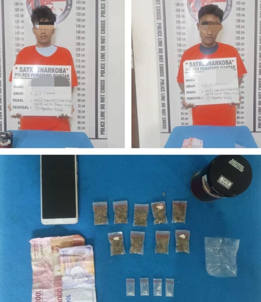 Diduga Terlibat Peredaran Sabu dan Ganja, 2 Pria Diamankan Polisi