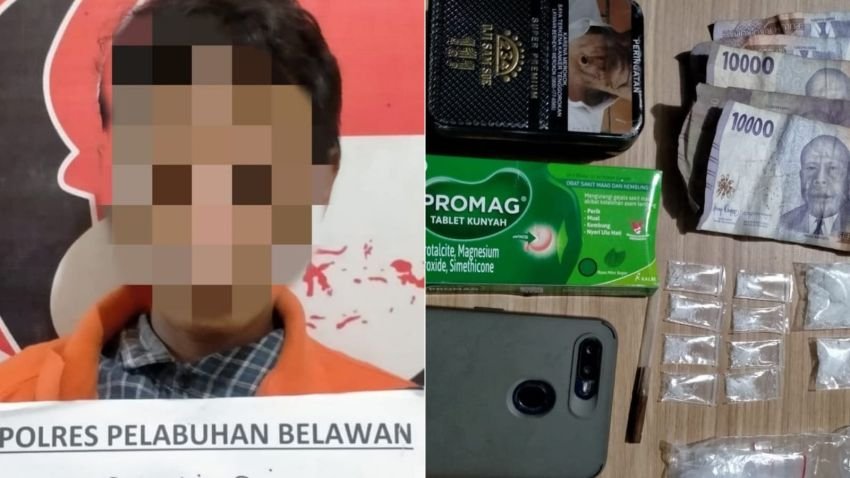 Satresnarkoba Polres Belawan Ringkus Pengedar Sabu di Mabar Hilir