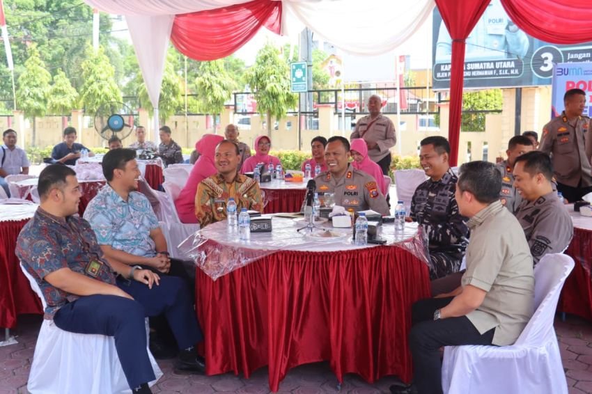 Polres Tanjungbalai Ikuti Launching Gerakan Pangan Murah Polri