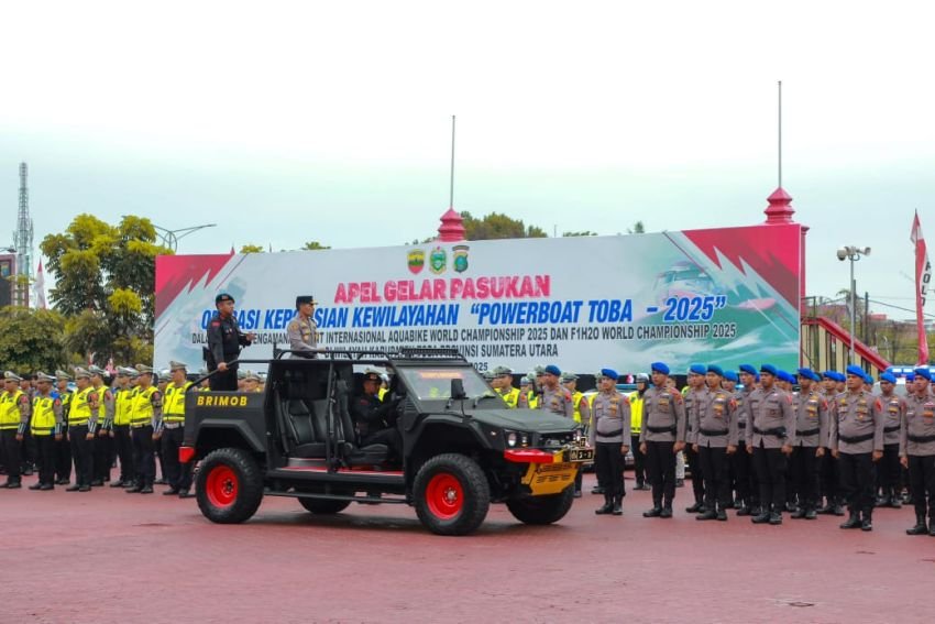 Polda Sumut Gelar Apel Kesiapan Operasi “Powerboat Toba 2025”