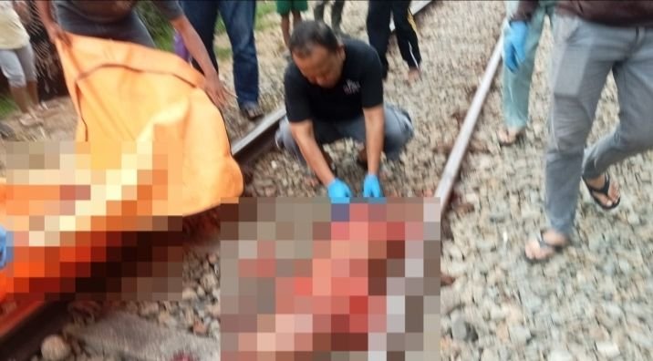 Berbaring di Rel, Pria Paruh Baya Tertabrak Kereta Api CPO di Guntingsaga Labura