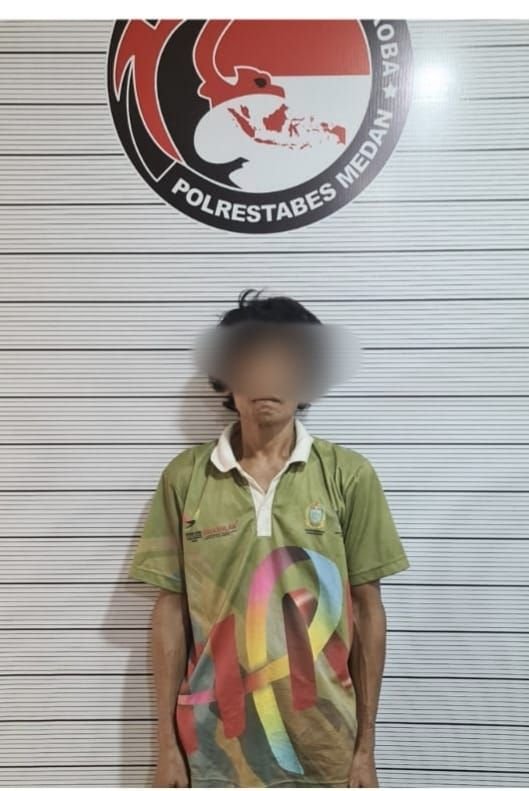 Polrestabes Medan Bekuk Seorang Pria yang Sudah 2 Bulan Menjual Sabu