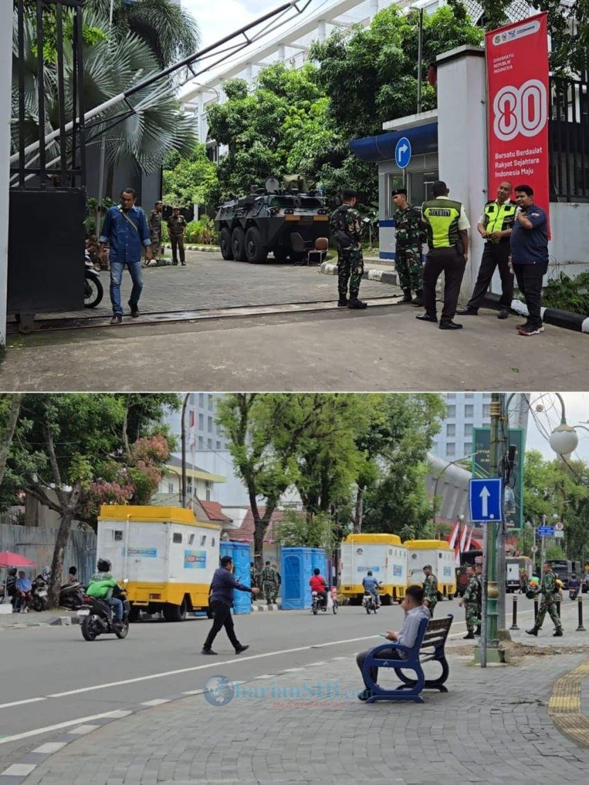 Jelang Aksi Demo Lanjutan, Gedung DPRD Sumut Dikawal Aparat