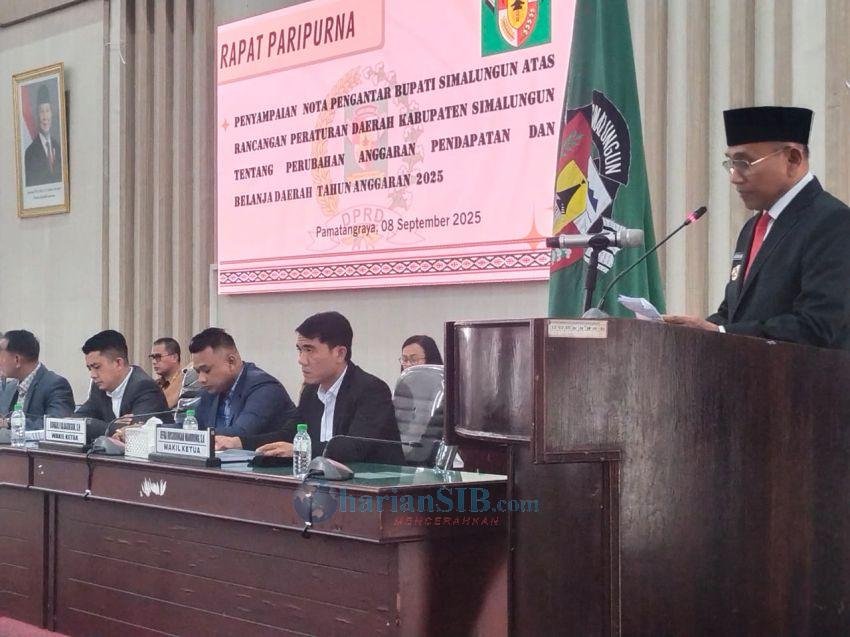 Bupati Simalungun Sampaikan Nota Pengantar Keuangan P-APBD Tahun Anggaran 2025